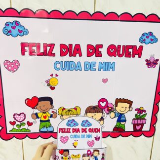 PAINEL + VISEIRA – FELIZ DIA DE QUEM CUIDA DE MIM! 💖👨‍👦‍👦