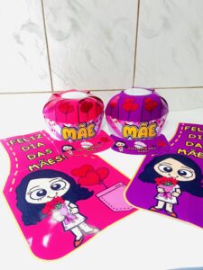 Avental e boné Dia das Mães