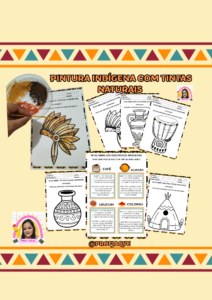 Kit atividade: pintura indígena com tintas naturais
