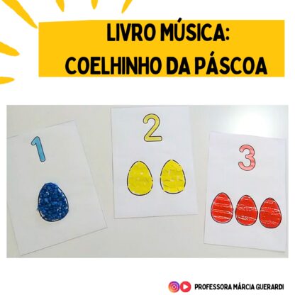 Livro música coelhinho da páscoa.