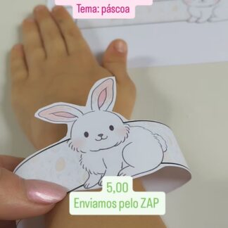 PULSEIRA PASCOA + LIVRO DE COLORIR