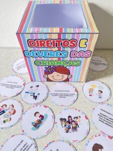 Caixa de cards Direitos e Deveres das crianças