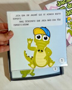 História na caixa: Jacaré com dor de dente