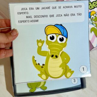 História na caixa: Jacaré com dor de dente