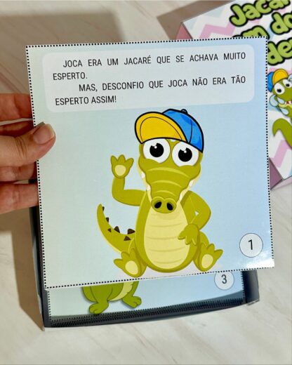 História na caixa: Jacaré com dor de dente