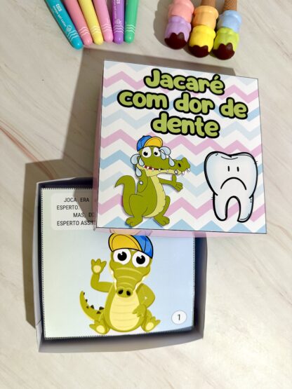 História na Caixa “O Jacaré com dor de dente”