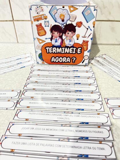 Caixa "Terminei e agora ?"