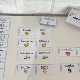 Ache o par (letra de forma e letra cursiva)
