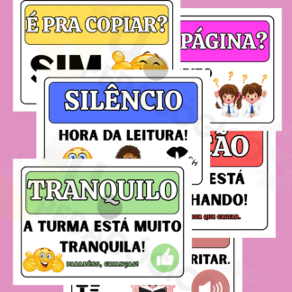 Kit de plaquinhas de Alerta