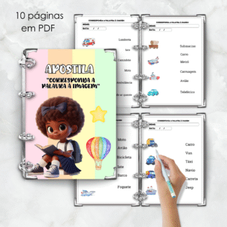 🧠📚 Apostila Corresponda a Palavra à Imagem