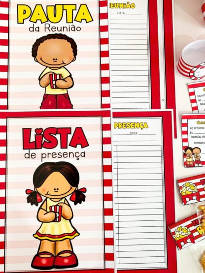 Kit Reunião de Pais - Tema pipoca - Image 3